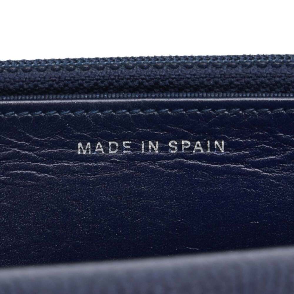 CHANEL Authentic Blue Caviar Leather Logo Wallet - Picture 7 of 9